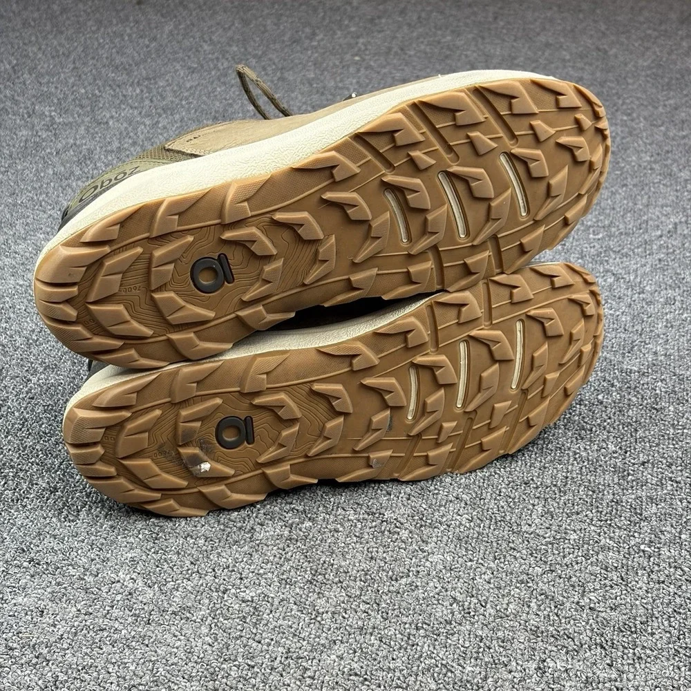 Oboz Cottonwood Low B-Dry Waterproof Hiking Shoes Men's Sz 12 Brown Leather